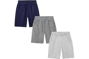 CAMLAKEE Garçons Shorts Enfants Pantalons Bermudas Courts Jogger Multipack Tout Petits Été