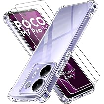 iVoler Anti Ingiallimento Chiaro Cover per Xiaomi Poco X7 Pro 5G, [Antiurto di Grado Militare] Custodia Trasparente per Assorbimento degli Urti con Paraurti in TPU Morbido