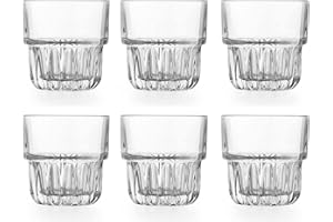 Libbey Everest Verre à eau- 355 ml / 35,5 cl - 6 pièces - empilables – adapté au lave-vaisselle - haute qualité