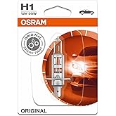 OSRAM ORIGINAL H1, halogen headlight bulb, 64150-01B, 12V, single blister (1 piece)