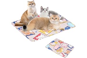 FADCAER 2 Pack Reusable Dog Training Pads,Washable Dog Pee Pads Fast Absorbent Dog Mat Pee Pads Non-Slip Pet Cooling Sleeping Mat Training Pads for Home,Travel,Car(Pink,50×40 CM)