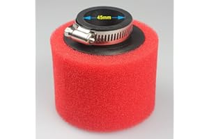 WEIYINGSI 45mm Rouge Filtre à air Double Couche Éponge Mousse Nettoyeur 125 140 150cc CRF KLX Pit Bike