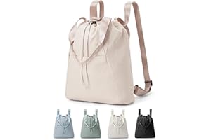 UPPACK Zaino Donna Borsa Zaino Donna 2 In 1 Borsa Tracolla Tote Bag Zaino Porta pc Zaino Università Donna Impermeabile Zaino Sportiva Coulisse Con Scomparto per Laptop Zaino Donna Lavoro