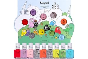 Coffret Vernis Manucurist à Ongles Enfant Barbapapa Family – 9 Vernis Enfant à l’Eau Non Toxique – Faciles à Enlever – Dès 3 Ans – Vegan & Made in France - Cadeau Noel - Cadeau Fille 3 ans