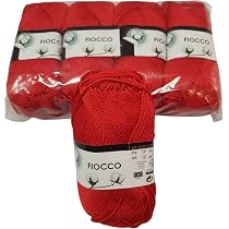 Tresfere Cotone Fiocco 100% Naturale, Confezione Da 250g (5 Gomitoli Da 50g), Colore Rosa Chiaro 7306, Per Uncinetto E Maglia