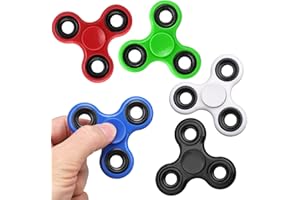 Dilabnda 5er-Pack Fidget Spinner Spielzeug für Kinder Erwachsene, Sensorische Fidget Toys Weihnachten Set Spielzeug Zappeln Hand Spinner Finger Tri-Spinner Toy, Geschenke für Reduziert Angstzustände