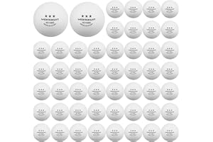 ktxaby 50PCS Ping Pong Balls,3 Star Table Tennis Balls,Official Size 40+ ABS Competition Grade Ping Pong Balls for Competition and Recreational,Indoor,Outdoor Training(White)