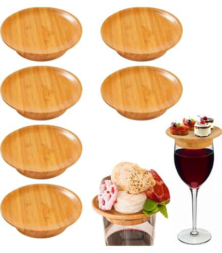 10 Supports En Bois Pour Verres à Vin STFALI - Accessoires Élégants Pour Apéritifs Et Fêtes