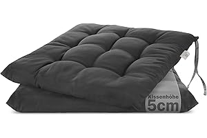 Decorative Chair Cushion / Garden Seat Pad with 9 Point Quilting in Various Designs