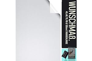 ‎SA ROCA SA ROCA® 13,32€/m² Milchglasfolie im Wunschmaß – Bis 50m am Stück I Fensterfolie Blickdicht I Sichtschutzfolie Fenster I Fenster-Folie selbsthaftend als Sichtschutz Fenster – matt I LFM x 90cm