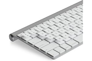 Lacerto® | 15x15 mm – Autocollant français pour Clavier iMac avec stratifié de Protection Mat | Autocollants Clavier français pour iMAC | French Stickers AZERTY for iMAC Keyboard | Blanc