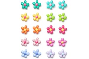 ZYJBD Magneti Frigorifero 3D a Forma di Fiore Carino, 20 pezzi Calamite Decorative Colorate e Potenti per Cucina, Lavagna, Armadietto, Ufficio, Ideali per Decorazioni Frigo e Regali Bomboniere （1.8 CM）