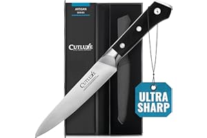 CUTLUXE Utility Knife – 5.5" Petty Knife – Forged High Carbon German Steel – Full Tang & Razor Sharp – Ergonomic Handle Design – Artisan Series