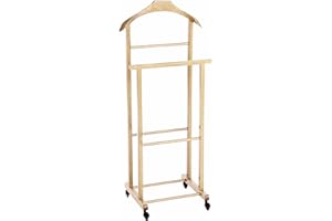 Valdomo 150/18 Doppio Indossatore da Camera, Legno, Beige (Naturale)