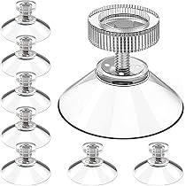 Zuignap/zuignappen met schroefdraad en kartelmoer, 6 stuks, veelzijdig Zuignap/zuignappen met schroefdraad en kartelmoer, 6 stuks, veelzijdig