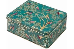 ELITE GIFT BOXES Sara Miller - Scatola rettangolare con uccelli verdi