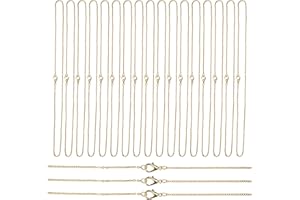JINSION 20 Pezzi Catenine per Collane 45cm Catena per Gioielli d'oro, Catena Collana, Catene per Collana da Circa, Catena Oro, Catene per Gioielli Fai da Te, Catena per Collana DIY Accessori di Gioielli