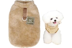CareCooo Pull Douillet pour Petit Chien avec Anneau en D, Manteau d'hiver pour Chihuahua, vêtements et Accessoires Textiles Automne/Hiver