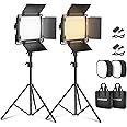 Panneau LED NEEWER 96 LEDs Bicolores – Lumière Magnétique Pour Appareil Photo, Vlogging, 3000K-9000K, Batterie 2000mAh