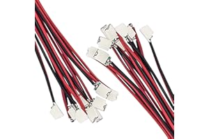 DiCUNO Micro SMD LEDs precableados, Mini-cinta pre-soldada 0805 para bricolaje, proyectos científicos, longitud del cable 16 cm, Colores: Amarillo, Paquete de 20