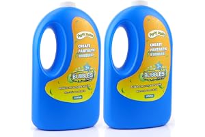 PREMIFY PARTY BUBBLE CREATE FANTASTIC BUBBLES 3+ NON-TOXIC, 2 PACKS(1500ML EACH) BUBBLE LIQUID WATER SOLUTION -100oz/3L FOR BUBBLE MACHINES, BUBBLE GUNS ETC