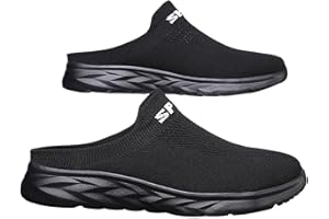 GENERISCH Sabots et mules pour homme, chaussures orthopédiques confortables et légères, en maille respirante, avec talon antidérapant, chaussures de jardin, chaussures de sport d'extérieur