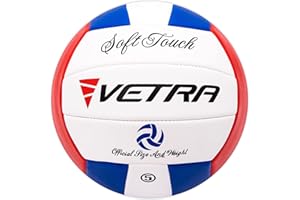 VETRA Volleyball Soft Touch Volley Ball Official Size 5 Outdoor Indoor Beach Gym Game Ball New