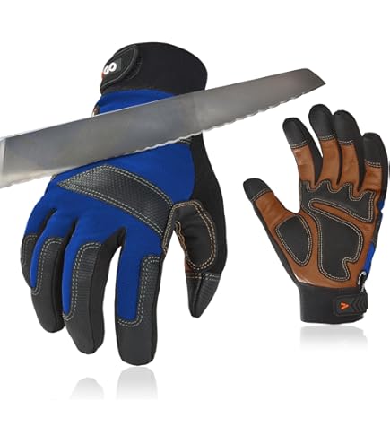 Guanti Da Lavoro Uomo Antiscivolo E Antivibrazione - Con Touchscreen, Per Edilizia E Fai Da Te - Foto 7