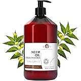 Olio Virgin di Neem Puro Ultra concentrato 500 ml - Equivalenti a 165 litri di spray insetticida Anti zanzare Repellente Giar