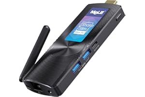 Mele PCG02 Mini PC Stick sin Ventilador Celeron J4125, Computadora Pequeña Micro PC, LPDDR4, Win11, HDMI 4K 60Hz, Wi-Fi 2.4G / 5G, Gigabit Ethernet, BT4.2, USB 3.0, Wake on LAN, PXE (8G/256G)
