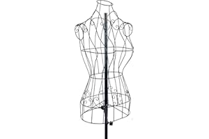 LUNICASHA Schneiderpuppe Weiblich aus Metall Damenbüste Kleiderständer Eisendraht Schaufensterpuppe Höhenverstellbar für Kostümbildner, Boutiquen