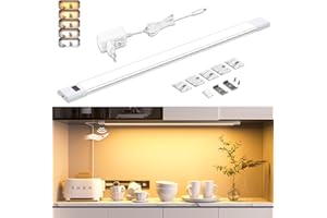 ‎WOBANE WOBANE 60cm Unterbauleuchte LED Dimmbar,5 Lichtfarben,Heller LED Lichtleiste mit Berührungsloser Sensor,LED küchenbeleuchtung unterbau,Unterschrank Beleuchtung für Regale,Werkbank