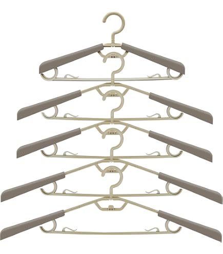 GREOHNMPAW Lot 4 Cintres Pliables Pour Combinaison De Plongée – PP Noir, Séchage Et Rangement Faciles