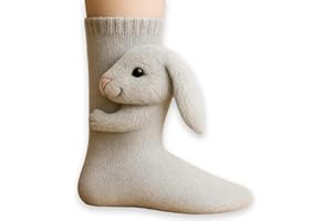 YAOJIWANG Calcetines Animales 3D, Calcetines de punto de cocodrilo, calcetine navideños novedosos de boca ancha 3D, calcetine de animales de cocodrilo para mujeres y hombres