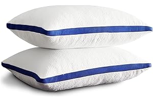 Molblly Shredded Memory Foam Pillow,Sleeping Pillows Pack of 2,Hypoallergenic Bed Pillows for Neck Pain, Non-allergenic & Anti dust mite,Standard Size Bed Pillow(51 * 66,1 Pair)…