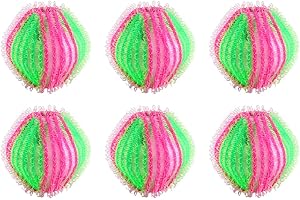 JRYXDS 6 Stücke Tierhaarentferner Waschmaschine Fusselbälle Fusselfänger Waschmaschine Wiederverwendbar Haarfänger Fusselball für die Wiederverwendbarer Haarfänger Waschmaschine für Entfernt Tierhaare