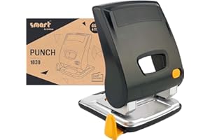 ‎SMART BY LEVIATAN smart by Leviatan Smart by Leviatan Locher 30 Blatt - Locher "1030" Ideal für Papierformate A4, A5, A6, Folio - 60% Reduzierter Kraftaufwand - Locher für Schule, Bürolocher, Moderner Look