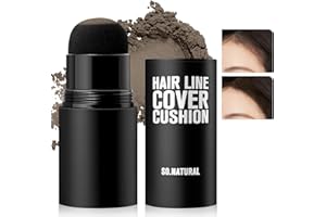 Boobeen Hairline Shadow Powder Stick with Sponge, Instant Hair Root Concealer for Thinning Grey Hair