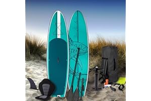 ‎BRAST BRAST® SUP Board Shark | Aufblasbares Stand up Paddle Set | 300-320cm viele Modelle | 5 Jahre Garantie | inkl. Sonderzubehör | 2in1 Paddel Kajak-Sitz Action-Cam-Halterung Fußschlaufe Pumpe Rucksack