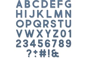 Sizzix 665205 Thinlits Troquel alfanumérico Bold por Tim Holtz (80 unidades)