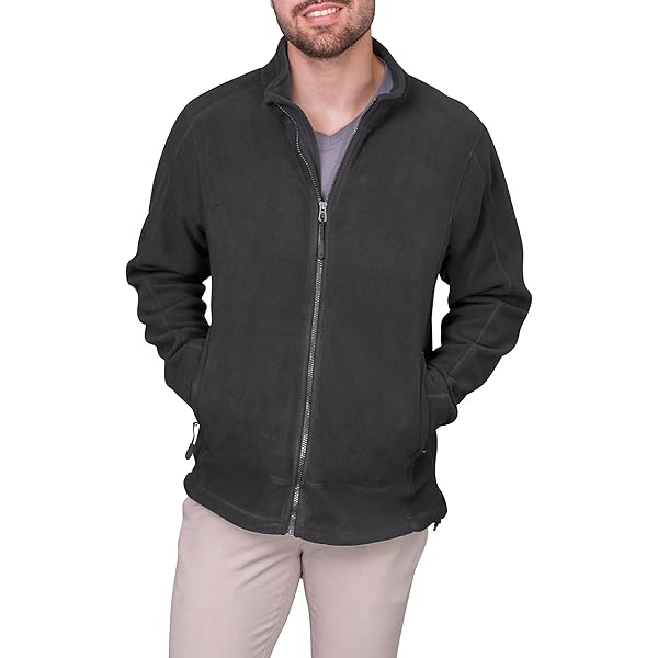 Fleece jas heren met capuchon volledige rits fleece gevoerd plaid lange