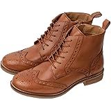 brown brogue boots womens