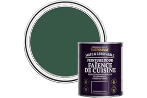 Rust-Oleum Peinture Verte Résistante à l'eau pour Faïence de Cuisine, Finition Mate - Pinède 750ml
