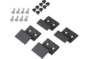 Windhager Zestaw wsporników do zawieszania moskitiery, zestaw montażowy do ramy napinającej moskitierę, wspornik montażowy, wspornik ramy, 4 części, antracytowy