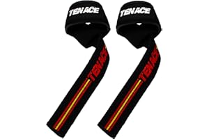 Tenace Straps Powerlifting, Correas de Levantamiento de Pesas para Peso Muerto, Agarres Gym, Soporte para Las Muñecas Acolchado, Lifting Straps – Mujeres y Hombres
