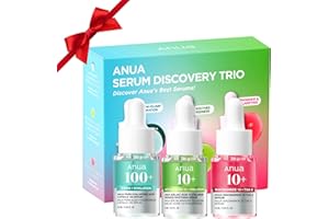 Anua Serum Discovery Trio, Mini Face Serum Travel Size Kit with Hyaluronic Acid, Niacinamide & Azelaic Acid, Hydrating Soothing Gift Set for Women, Korean Skincare Set -10ml/0.33fl.oz × 3EA
