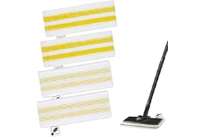 YMJD Lot de 4 Recharge pour Kärcher EasyFix Bonnettes Nettoyeurs Vapeur Serpillere Recharge Kit, pour Kärcher EasyFix SC 2, SC 3, SC 4, SC 5 Microfibre Lingette