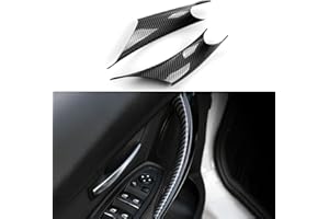 OYDDL Autocollant pour poignée de porte intérieure de voiture ABS Trim compatible avec BMW Série 3 4 F30 F31 F34 3GT F32 F33 F36 Accessoires
