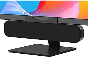 ADELGO PC Lautsprecher mit Clip für Monitor, USB Computer Lautsprecher für Desktop, Laptop, Portable Soundbar Lautsprecher, Plug and Play