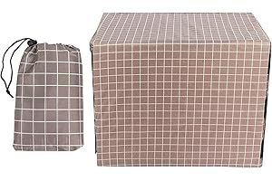 Eulbevoli Dog Cage Cover, Dog Crate Cover Increase Your Dog's Safety for Dog Owners for Dog's Cabin(lattice, M:36inches)